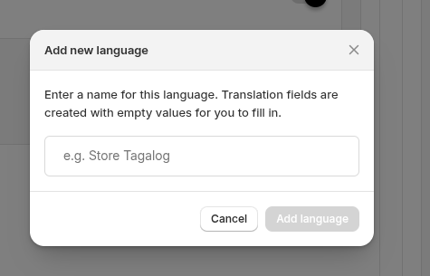 Add Custom Language