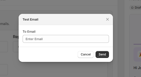 Test Email Send